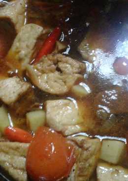 Semur tahu - daging simple