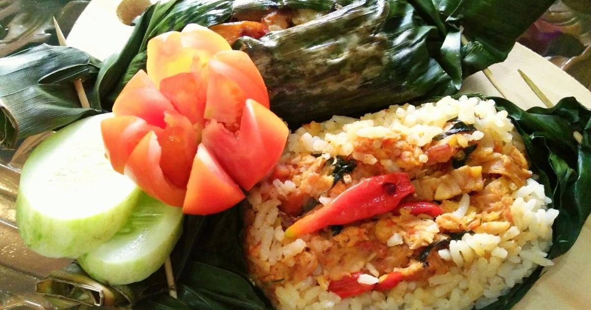 Resep Nasi bakar ayam kemangi ala Septiyani Wafda