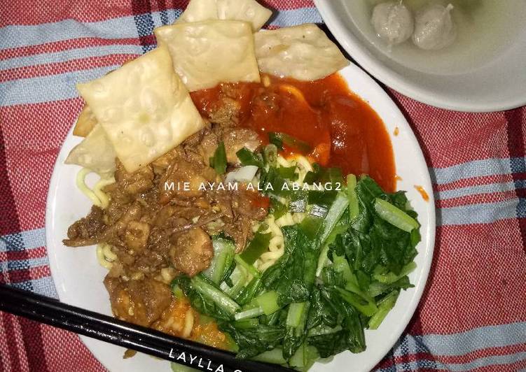 resep Mie ayam ala abang2