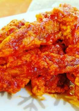 Fire chicken wings ala richeese factory