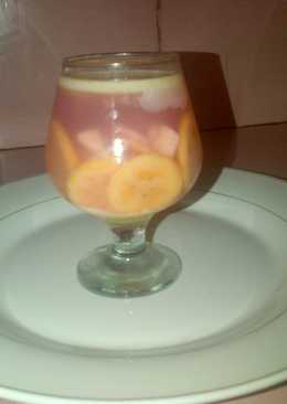 Puding Milk Fruits Agijell