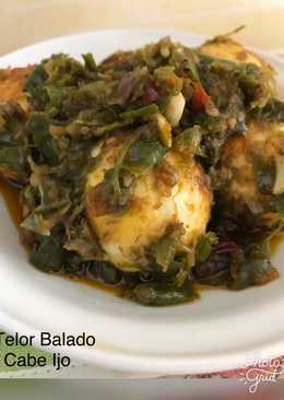 Telor Balado Cabe ijo