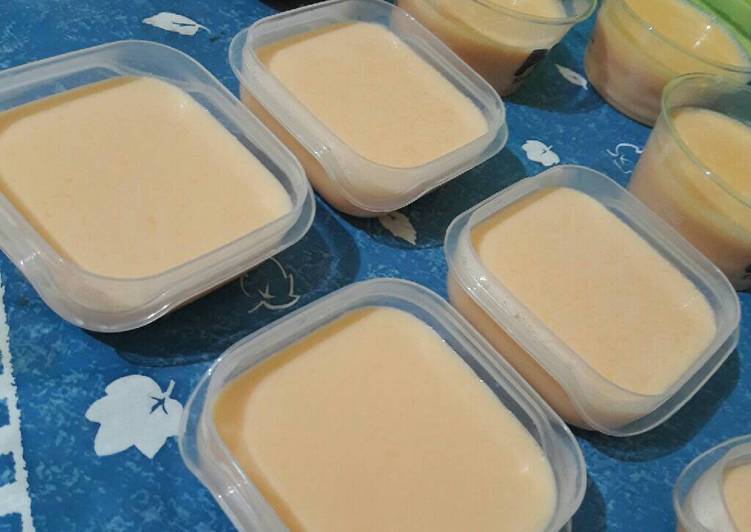 gambar untuk resep Puding puyo / puding silky praktis puding susu nutrijell