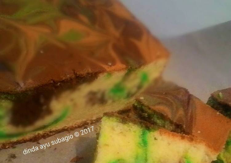 resep lengkap untuk Bolu Marmer (Cake Marmer) Anti Gagal dan Supeeeerrr Lembuut