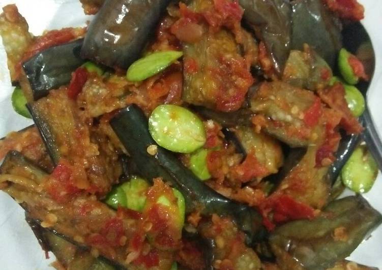 resep lengkap untuk Sambel terong pete