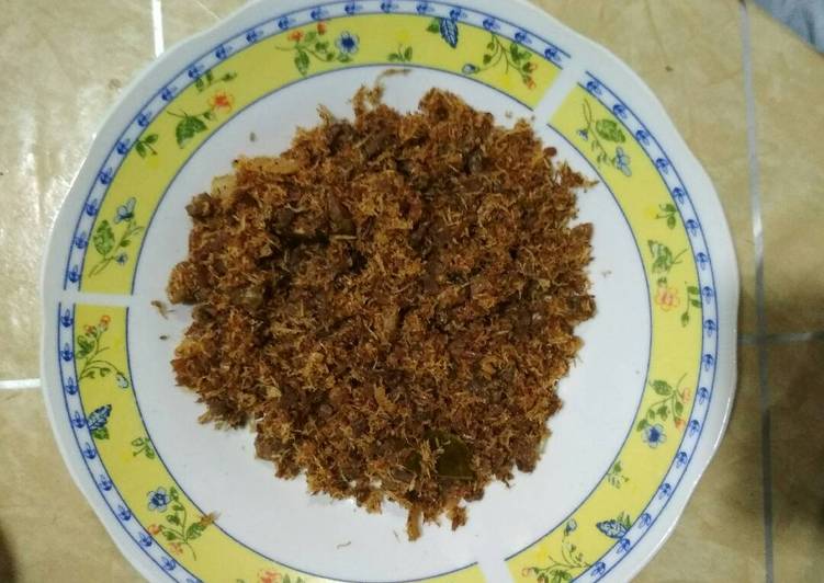 Resep Serondeng daging sapi manis gurih Kiriman dari milla zahida