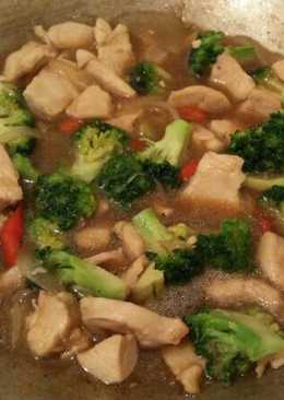 Cah brokoli ayam saus teriyaki