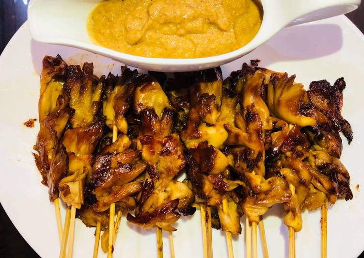 gambar untuk resep makanan Sate jamur tiram (100% vegetarian) dijamin enak