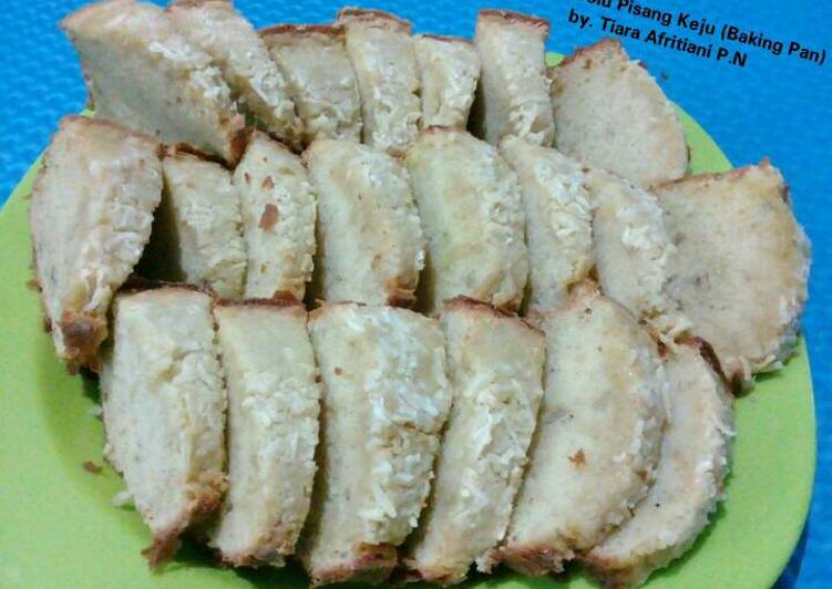 resep lengkap untuk Bolu Pisang Keju Panggang (Baking Pan)