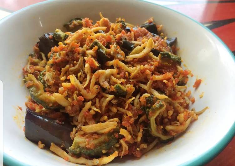 Resep Goreng Terong Pare Teri Medan Balado  oleh Marlina 