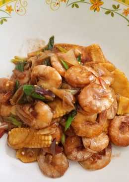 Udang Saus Tiram with baby corn #BikinRamadanBerkesan