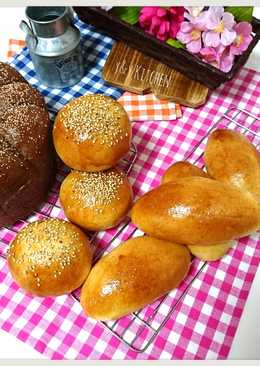 Hot dog & hamburger buns (1x proofing)