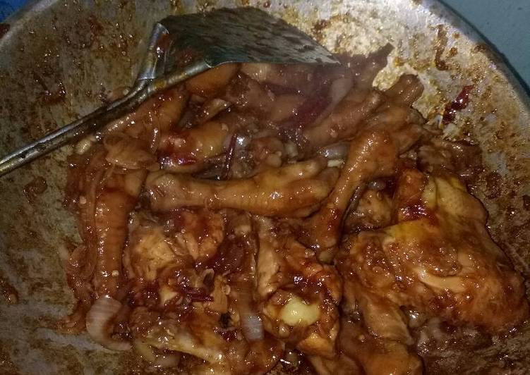 resep masakan Sayap ceker kecap pedas