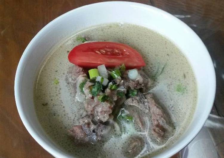 resep makanan Soto Betawi Dadakan