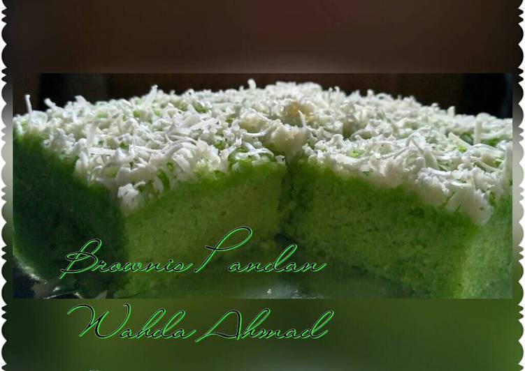 resep masakan Brownis Pandan Lembut