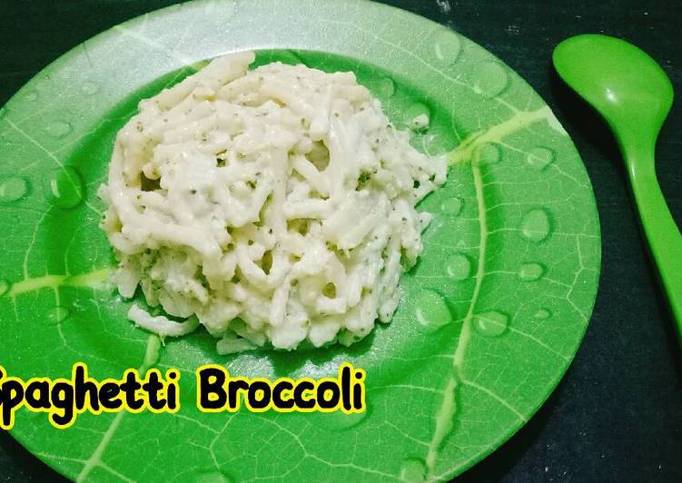 resep lengkap untuk Spaghetti Broccoli Cheese ?? (toddler meal)