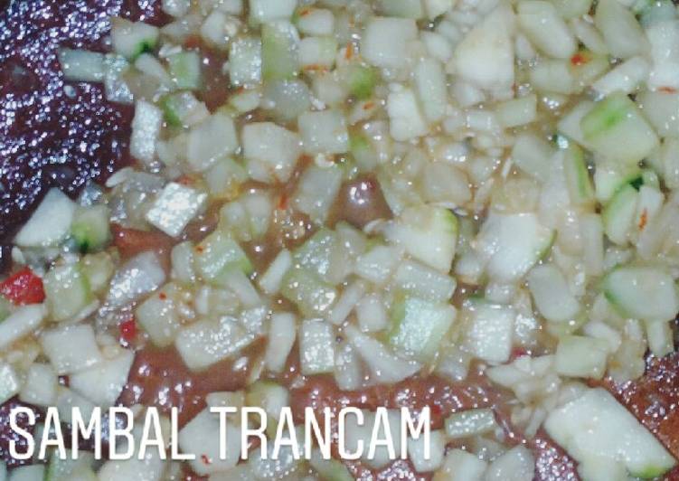 Resep 30.Sambal Trancam Timun Karya Dian AD