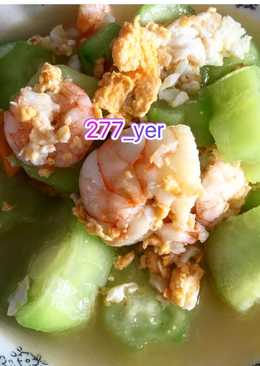 Oyong cah udang + telor
