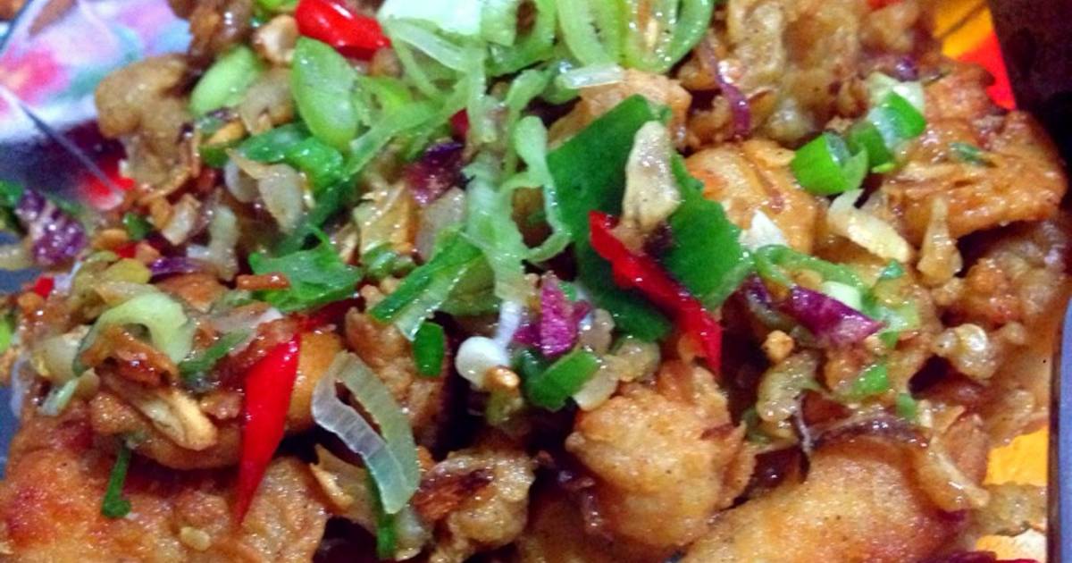 Resep Ayam Cabai Garam ala Iin wardoyo