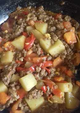 Daging giling pedas manis