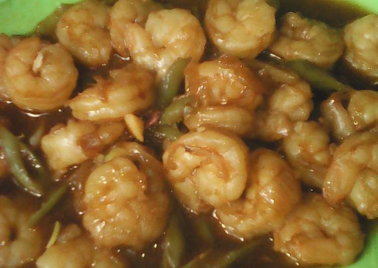 Resep Tumis udang buncis saos padang By Dapur mba Mer a.ka merna kitchen