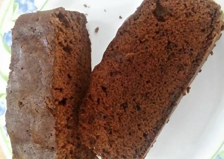 cara membuat Bolu Cokelat Ekonomis (1 telur) Kukus