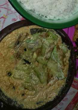 Terong panggang penyet sambal kacang