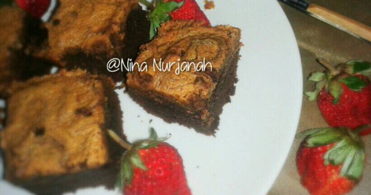 25 resep  brownies  isi selai coklat kacang enak dan 