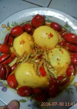 Sayur Kuning Kulit Melinjo Telur