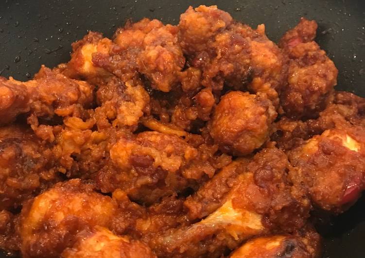 gambar untuk resep makanan Ayam crispy saus pedas