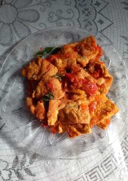 Telur Dadar Bumbu Balado