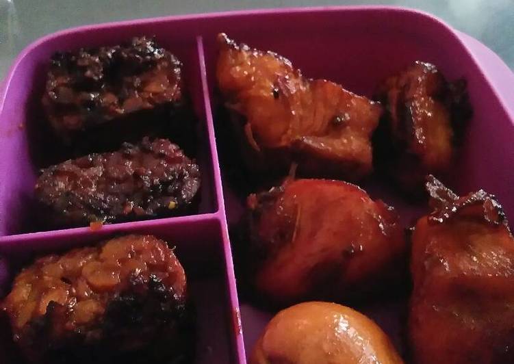 resep makanan Bacem Tahu Tempe Ayam Telur