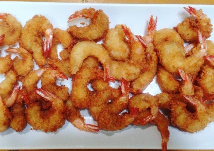  Resep  Ebi furai udang  goreng tepung  roti  oleh 