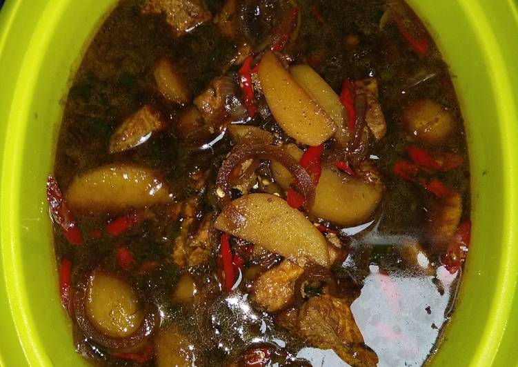 Semur tahu kentang simple