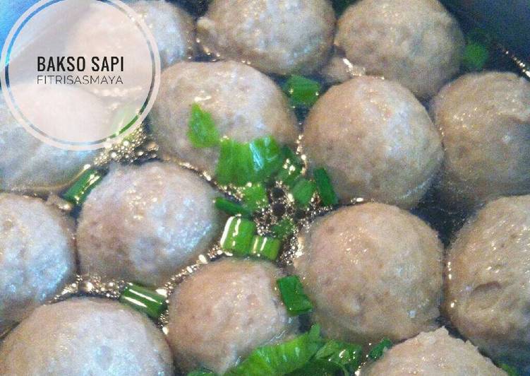 resep masakan Bakso Sapi (Dengan Daging Fresh)