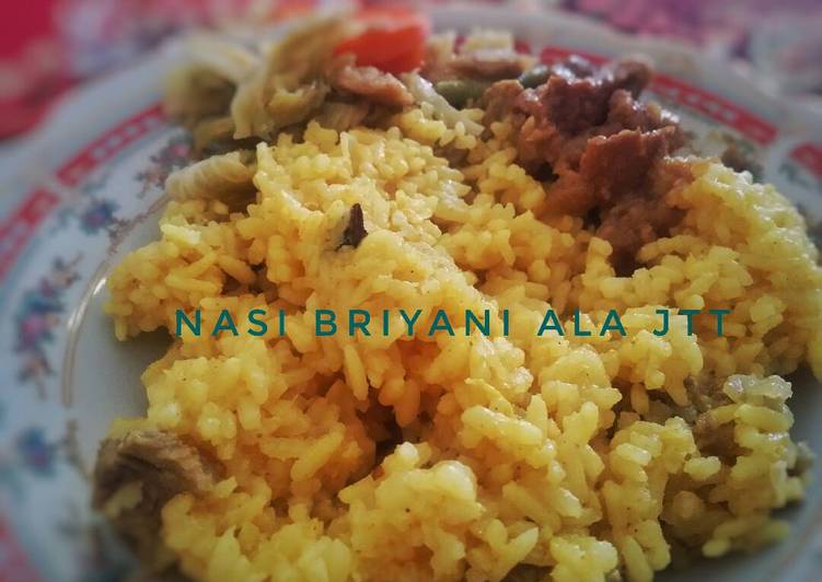 cara membuat Nasi biryani ala jtt