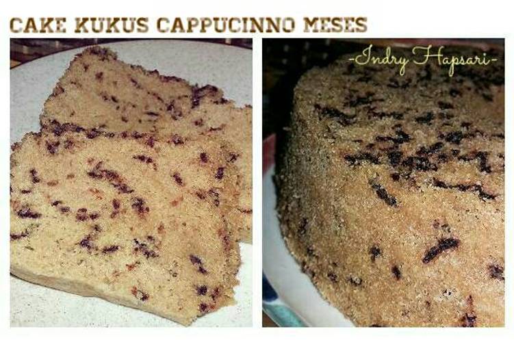 bahan dan cara membuat Cake Kukus Cappucinno Meses (murmer, bahan mudah didapat)