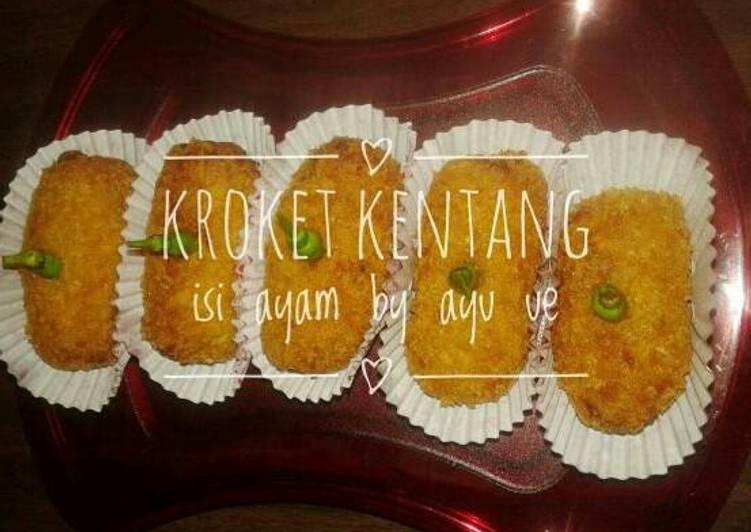 resep lengkap untuk Kroket kentang isi ayam by. ayu ue