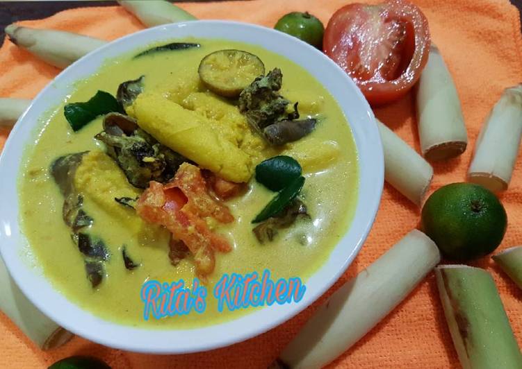 gambar untuk cara membuat Vegan Gulai asam telor tebu