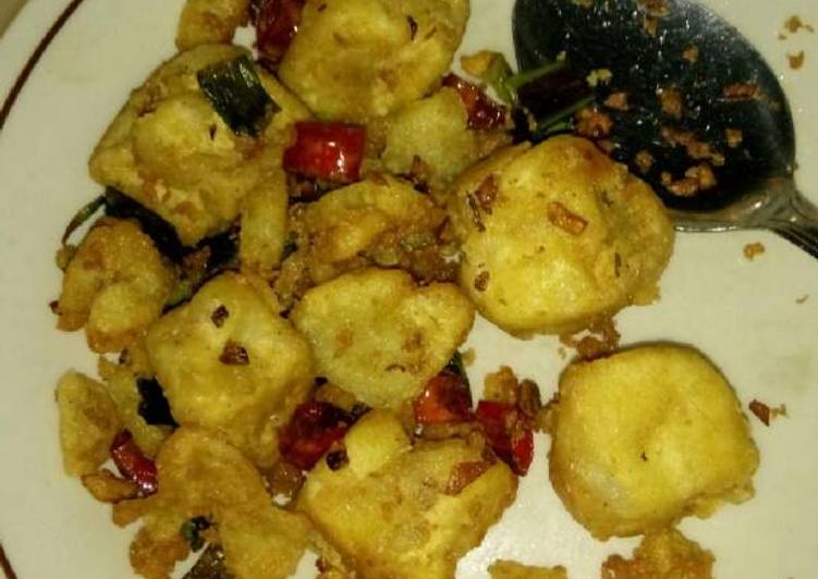 resep lengkap untuk Tahu krispi d'cost