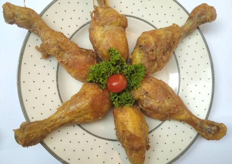 Resep Ayam Goreng Bumbu Kuning Ungkep