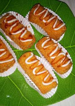 Roti gulung sosis renyah dan yammiie..