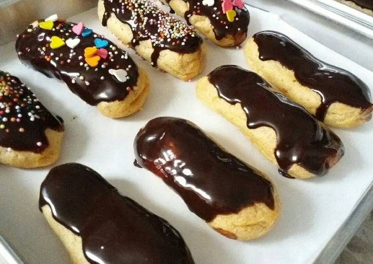 gambar untuk cara membuat Choco Eclairs Homemade