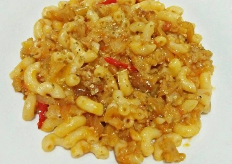 gambar untuk resep makanan Macaroni saos ayam cincang