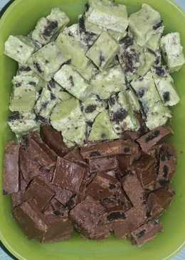 Oreo fudge greentea & milk chocolate