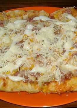 Pizza sosis keju