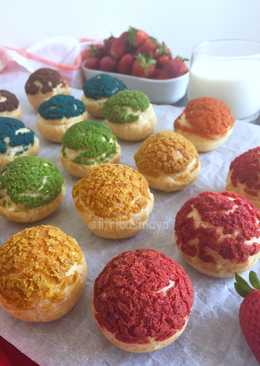 Choux Craquelin (Sus/Soes Jepang) tanpa Mixer