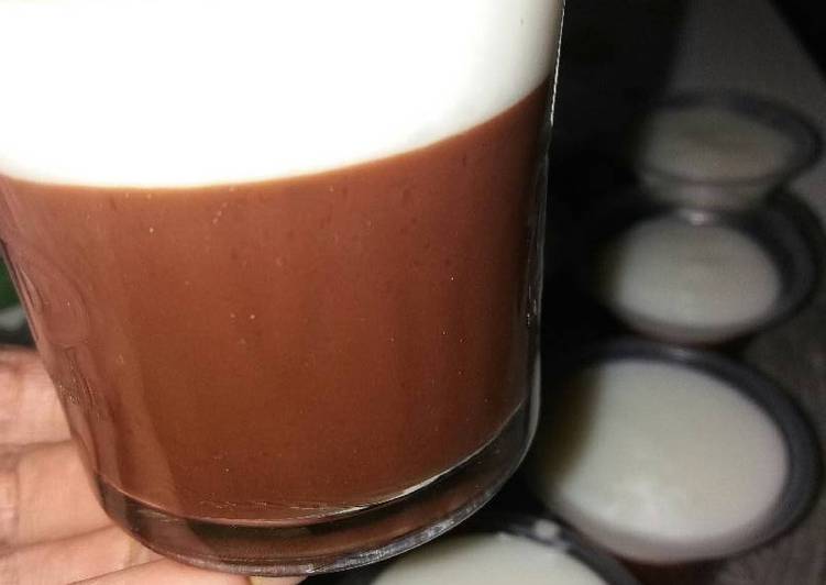 resep Puding cokelat vla susu