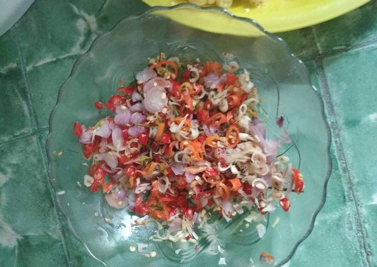 Resep Sambal matah mudah murah enak Oleh syifakhusnul1