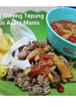 CUMI GORENG TEPUNG SAUS ASAM MANIS (dg tambahan Nanas)